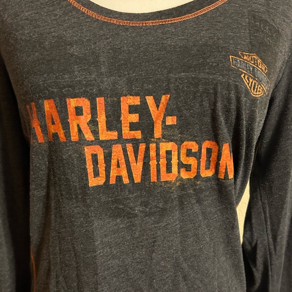 Harley Davidson Fort Worth Texas Long Sleeve Womens Top - Picture 4 of 7